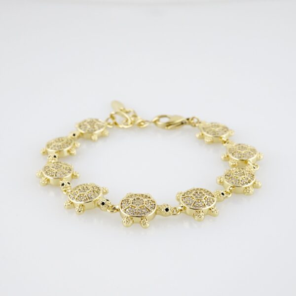 Brazalete de Acero Bañado en Oro 14k - BR0116