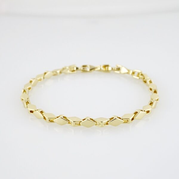Brazalete de Acero Bañado en Oro 14k - BR0117