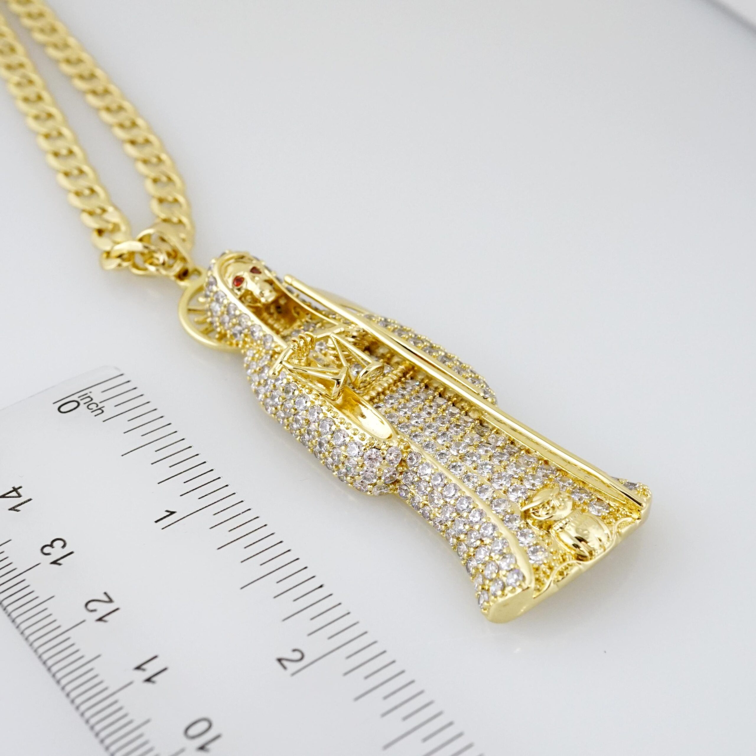 Cadena de Hombre en Acero Bañada en Oro 14k – MCH1 - Imagen 3