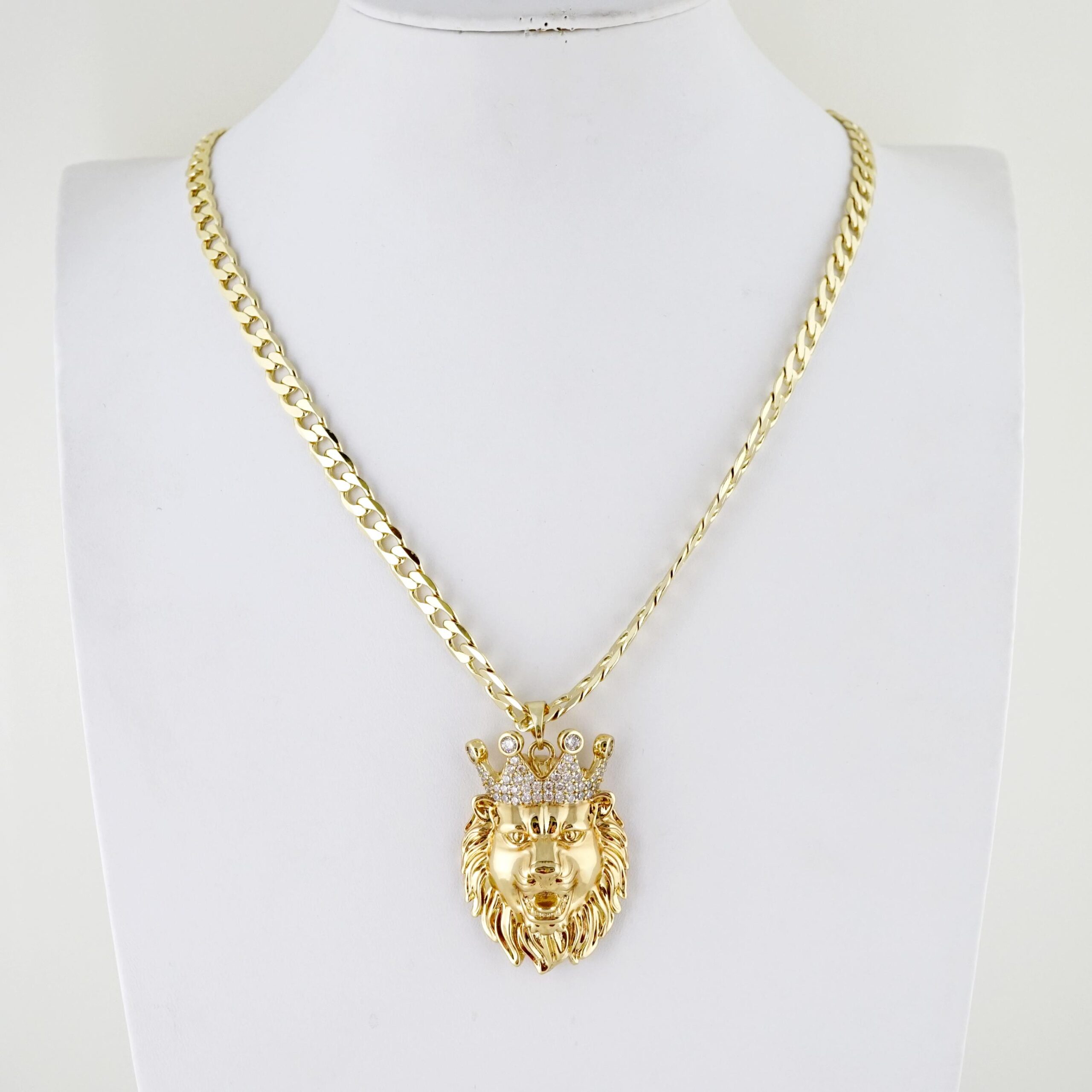 Cadena de Hombre en Acero Bañada en Oro 14k – MCH077