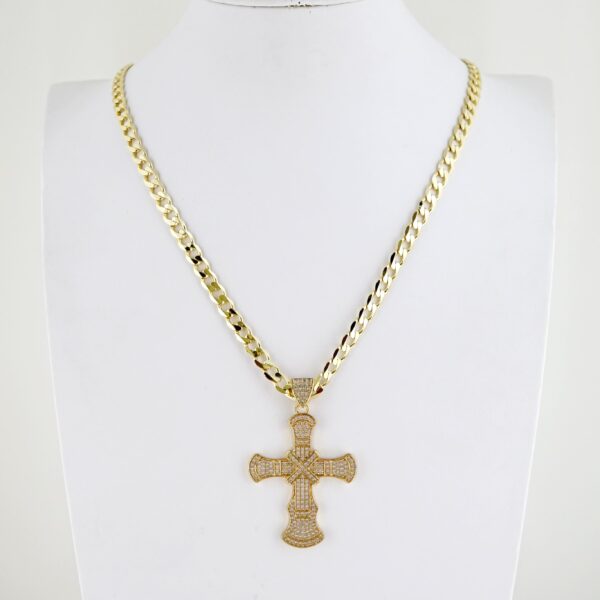 Cadena de Hombre en Acero Bañada en Oro 14k – MCH085