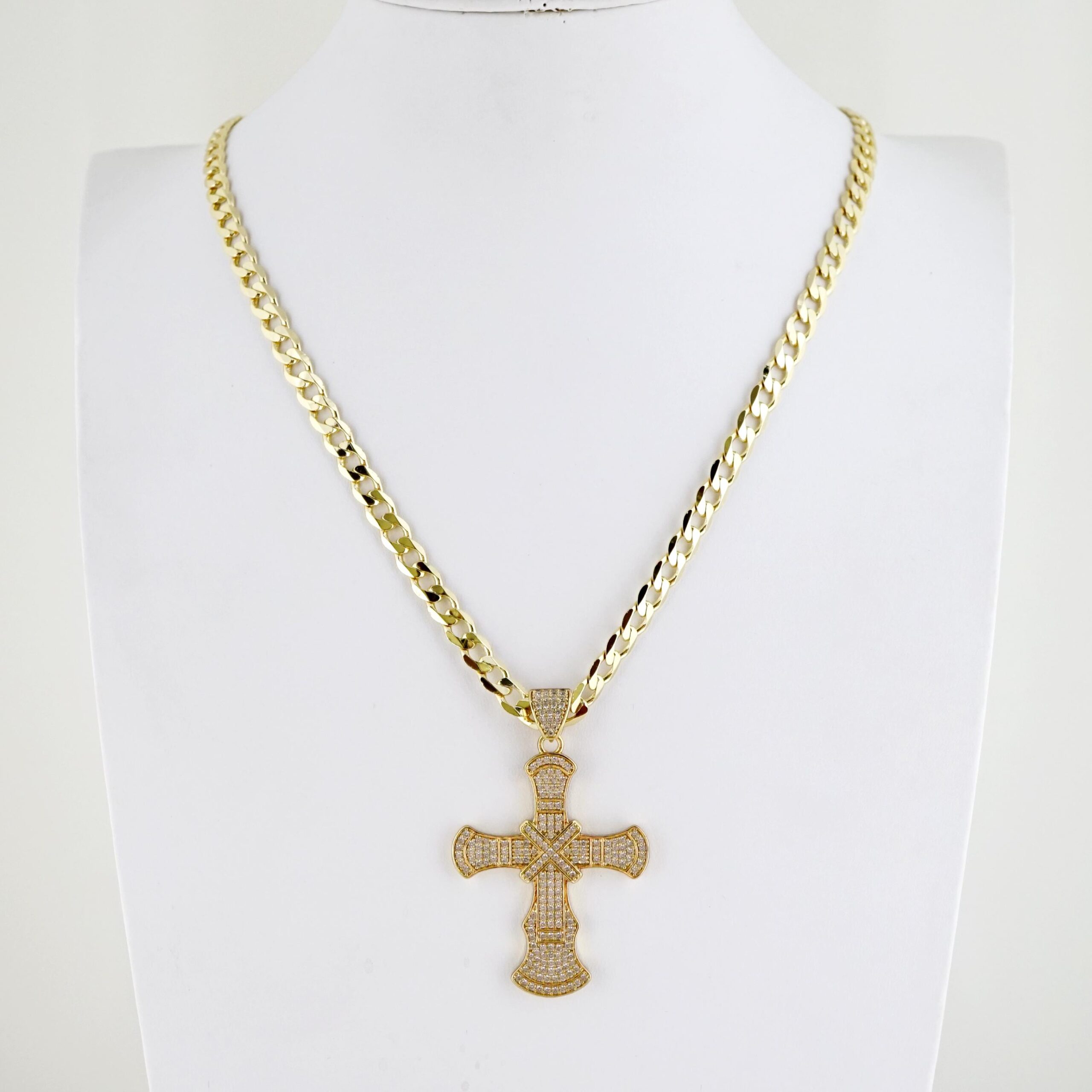 Cadena de Hombre en Acero Bañada en Oro 14k – MCH085