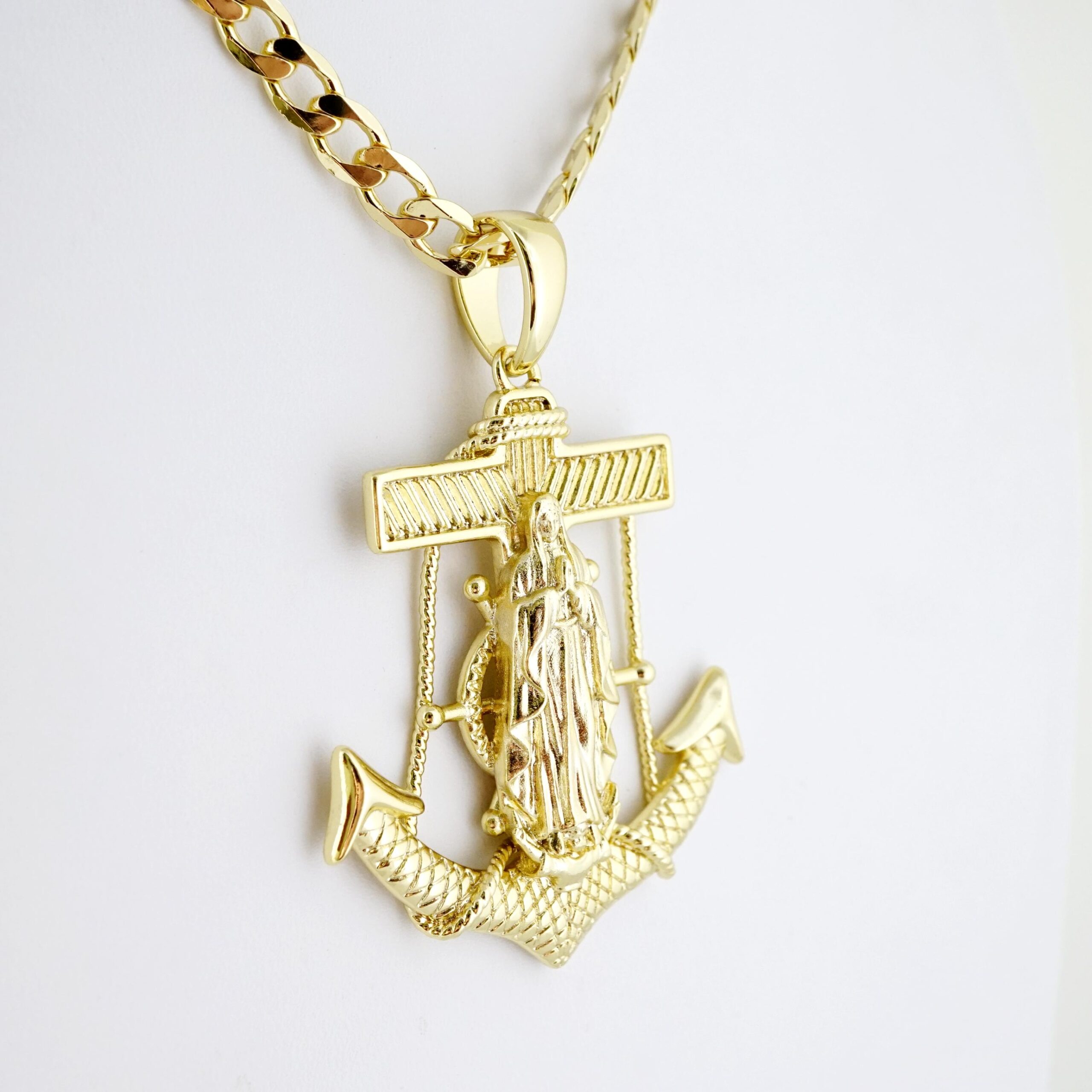 Cadena de Hombre en Acero Bañada en Oro 14k – MCH087 - Imagen 2