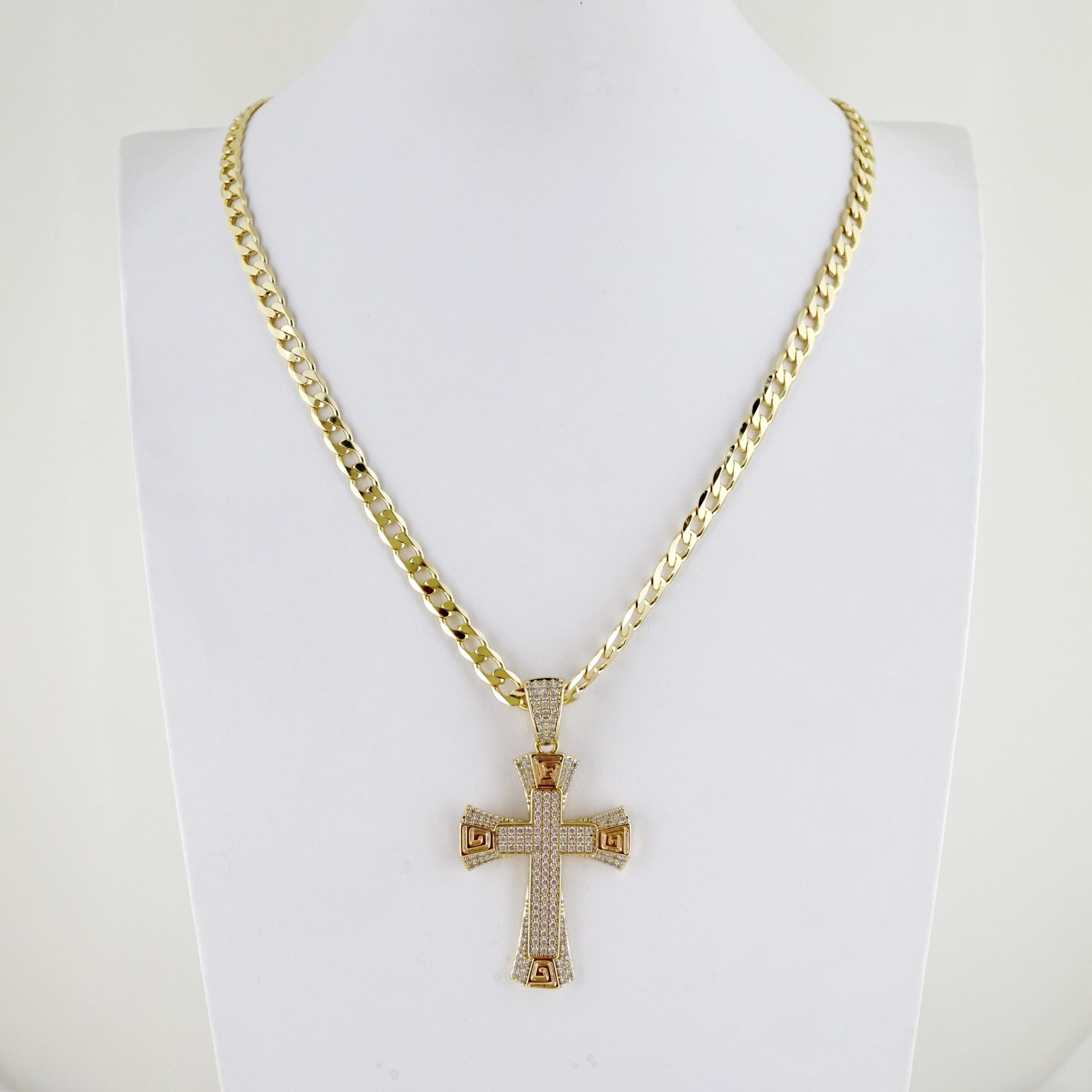 Cadena de Hombre en Acero Bañada en Oro 14k – MCH093