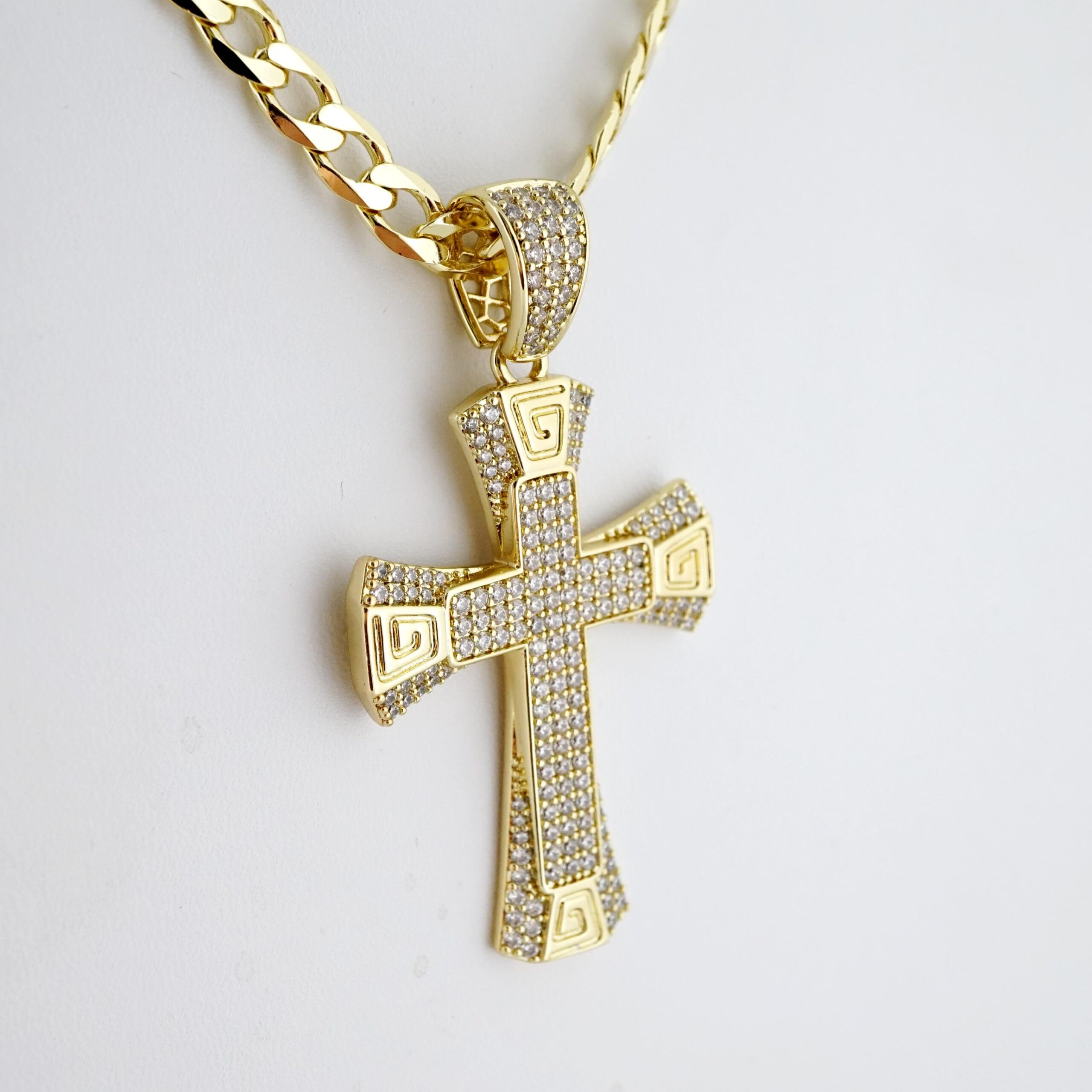 Cadena de Hombre en Acero Bañada en Oro 14k – MCH093 - Imagen 2