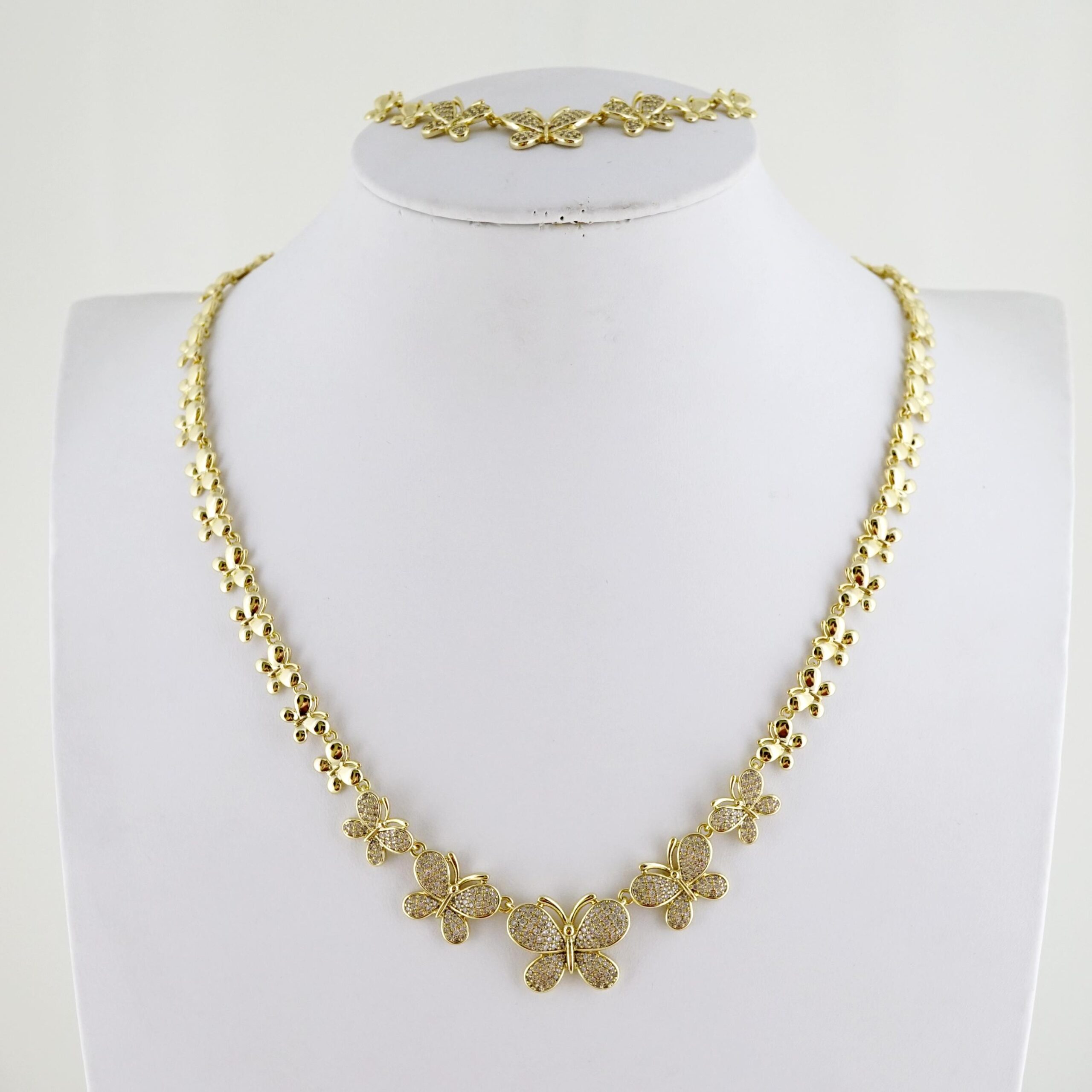 Set de Acero Inoxidable Bañado en Oro 14k - SET050-1