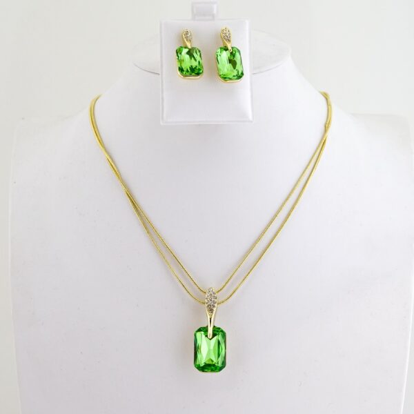 Set de Acero Inoxidable Bañado en Oro 14k - SET128