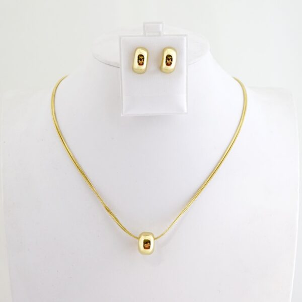 Set de Acero Inoxidable Bañado en Oro 14k - SET133