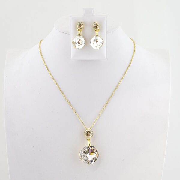 Set de Acero Inoxidable Bañado en Oro 14k - SET123