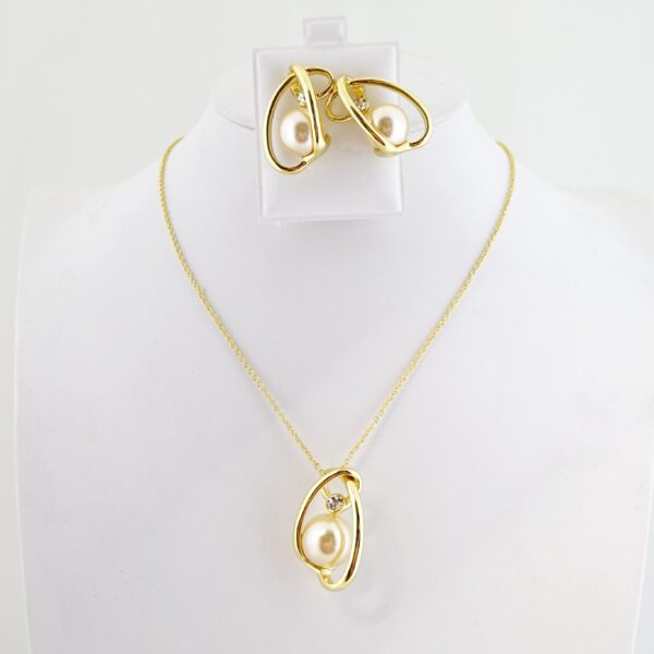 Set de Acero Inoxidable Bañado en Oro 14k - SET143