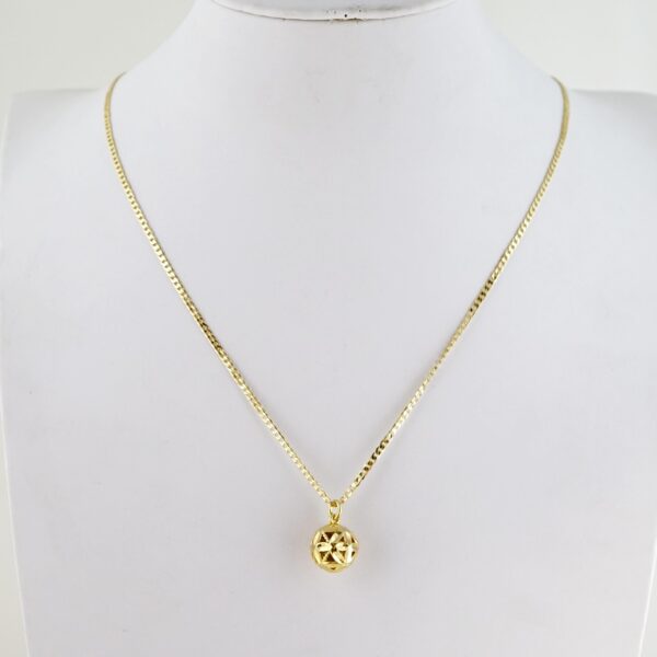 Cadena de Acero Inoxidable Bañada en Oro 14k – CH0244