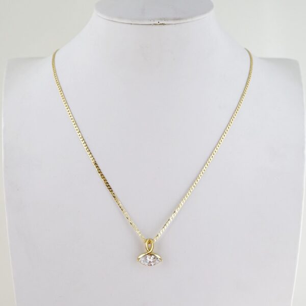 Cadena de Acero Inoxidable Bañada en Oro 14k – CH0243