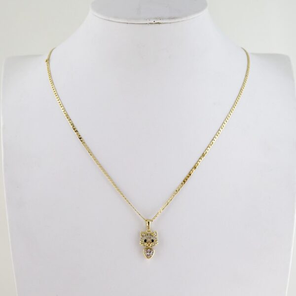 Cadena de Acero Inoxidable Bañada en Oro 14k – CH0242