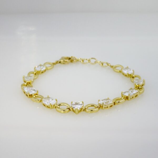 Brazalete de Acero Bañado en Oro 14k - BR0122