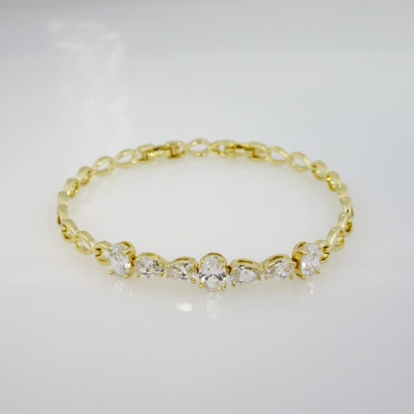 Brazalete de Acero Bañado en Oro 14k - BR0124