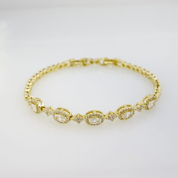 Brazalete de Acero Bañado en Oro 14k - BR0126