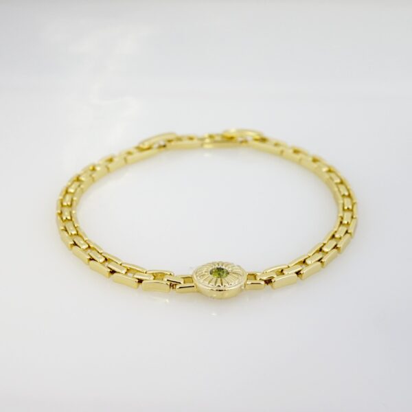 Brazalete de Acero Bañado en Oro 14k - BR0128