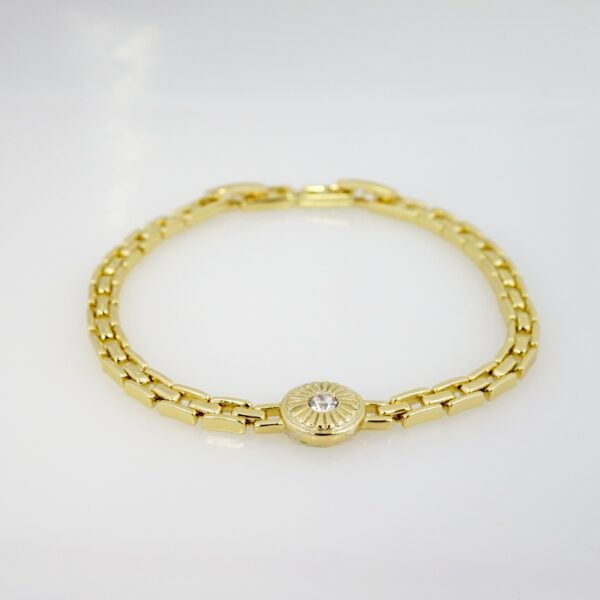 Brazalete de Acero Bañado en Oro 14k - BR0130