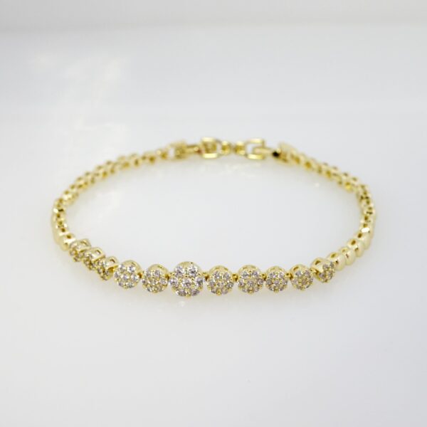 Brazalete de Acero Bañado en Oro 14k - BR0135