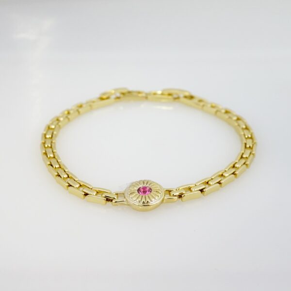 Brazalete de Acero Bañado en Oro 14k - BR0136