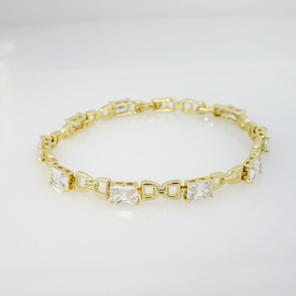 Brazalete de Acero Bañado en Oro 14k - BR0121