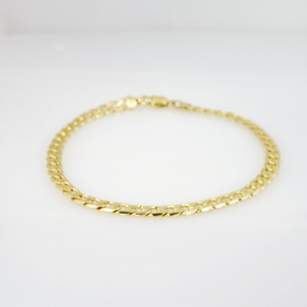 Tobillera de Acero Bañado en Oro 14k - AK009