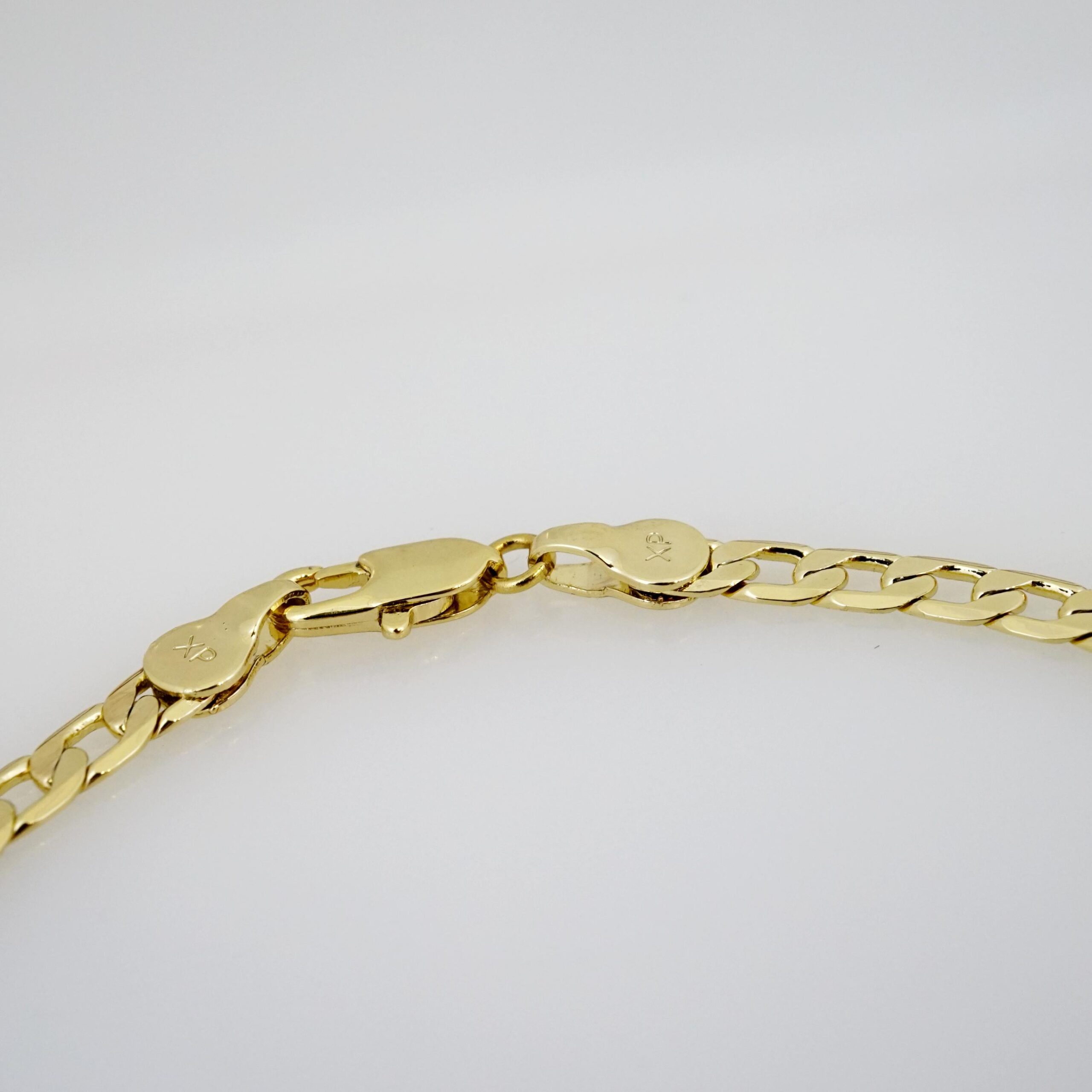 Tobillera de Acero Bañado en Oro 14k - AK008 - Imagen 2