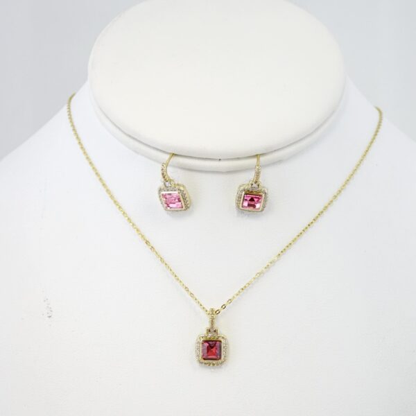 Set de Acero Inoxidable Bañado en Oro 14k - SET053-1