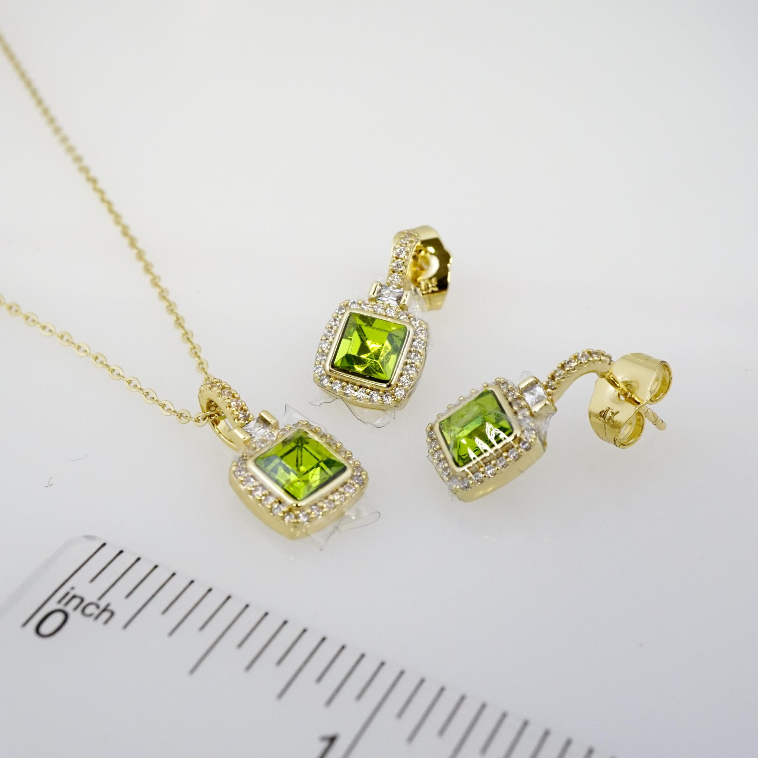 Set de Acero Inoxidable Bañado en Oro 14k - SET052-2 - Imagen 3