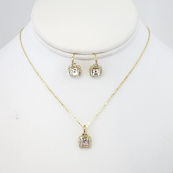 Set de Acero Inoxidable Bañado en Oro 14k - SET051-2