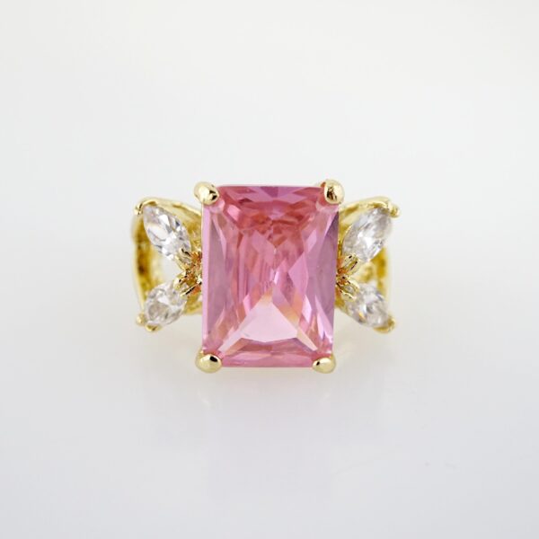 Anillo de Acero Inoxidable Bañado en Oro 14k - RG0074