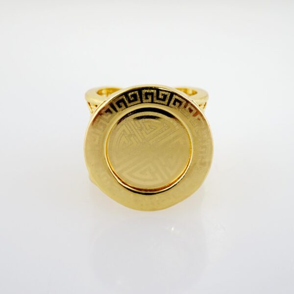 Anillo de Acero Inoxidable Bañado en Oro 14k - RG0076