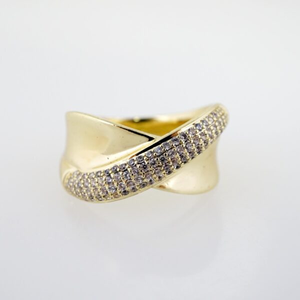 Anillo de Acero Inoxidable Bañado en Oro 14k - RG0077