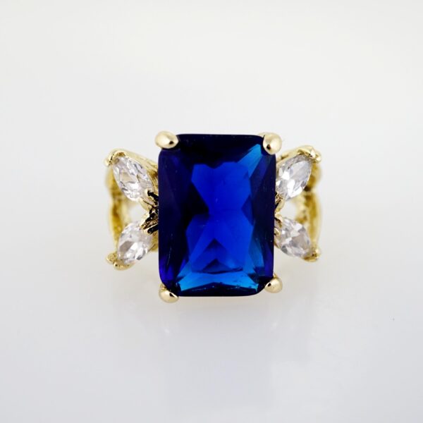 Anillo de Acero Inoxidable Bañado en Oro 14k - RG0080