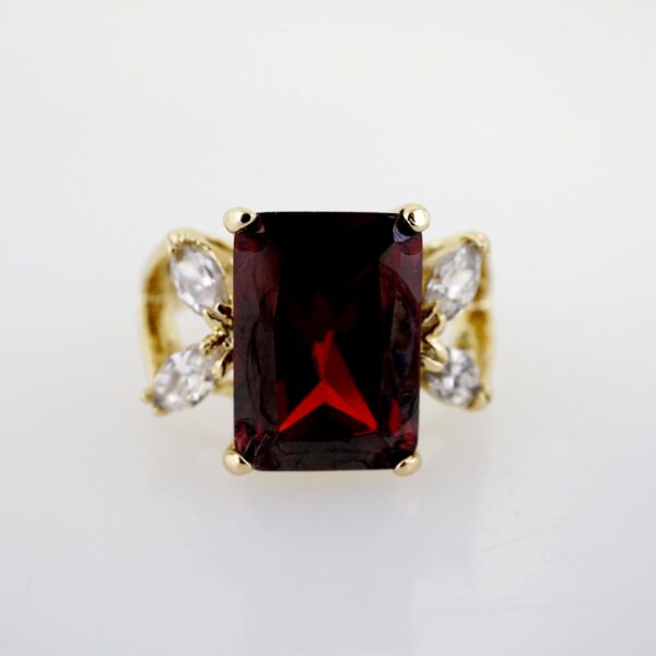 Anillo de Acero Inoxidable Bañado en Oro 14k - RG0082