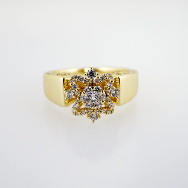 Anillo de Acero Inoxidable Bañado en Oro 14k - RG0088