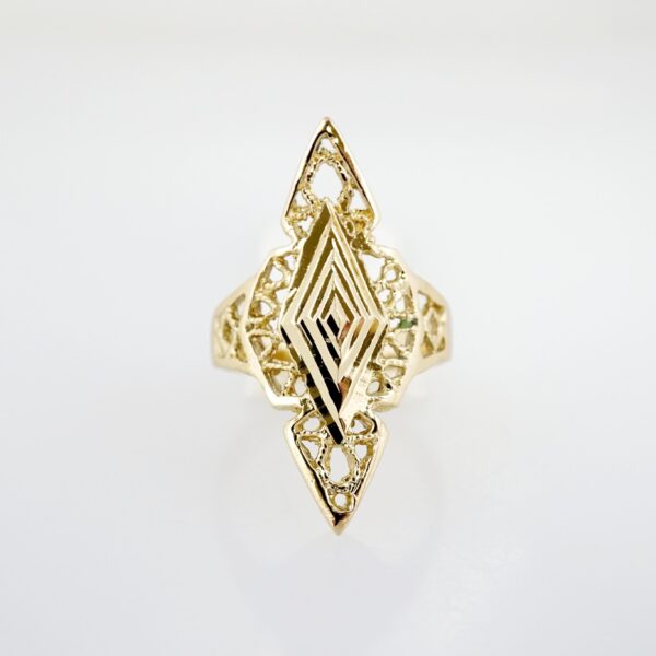 Anillo de Acero Inoxidable Bañado en Oro 14k - RG0090