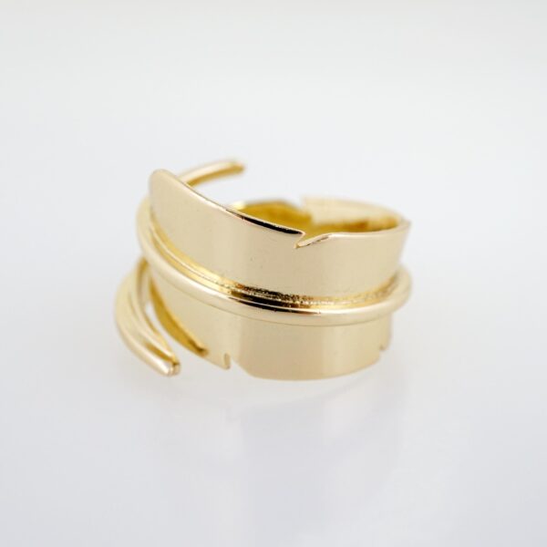 Anillo de Acero Inoxidable Bañado en Oro 14k - RG0091