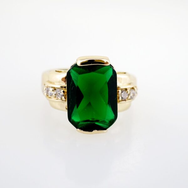 Anillo de Acero Inoxidable Bañado en Oro 14k - RG0092