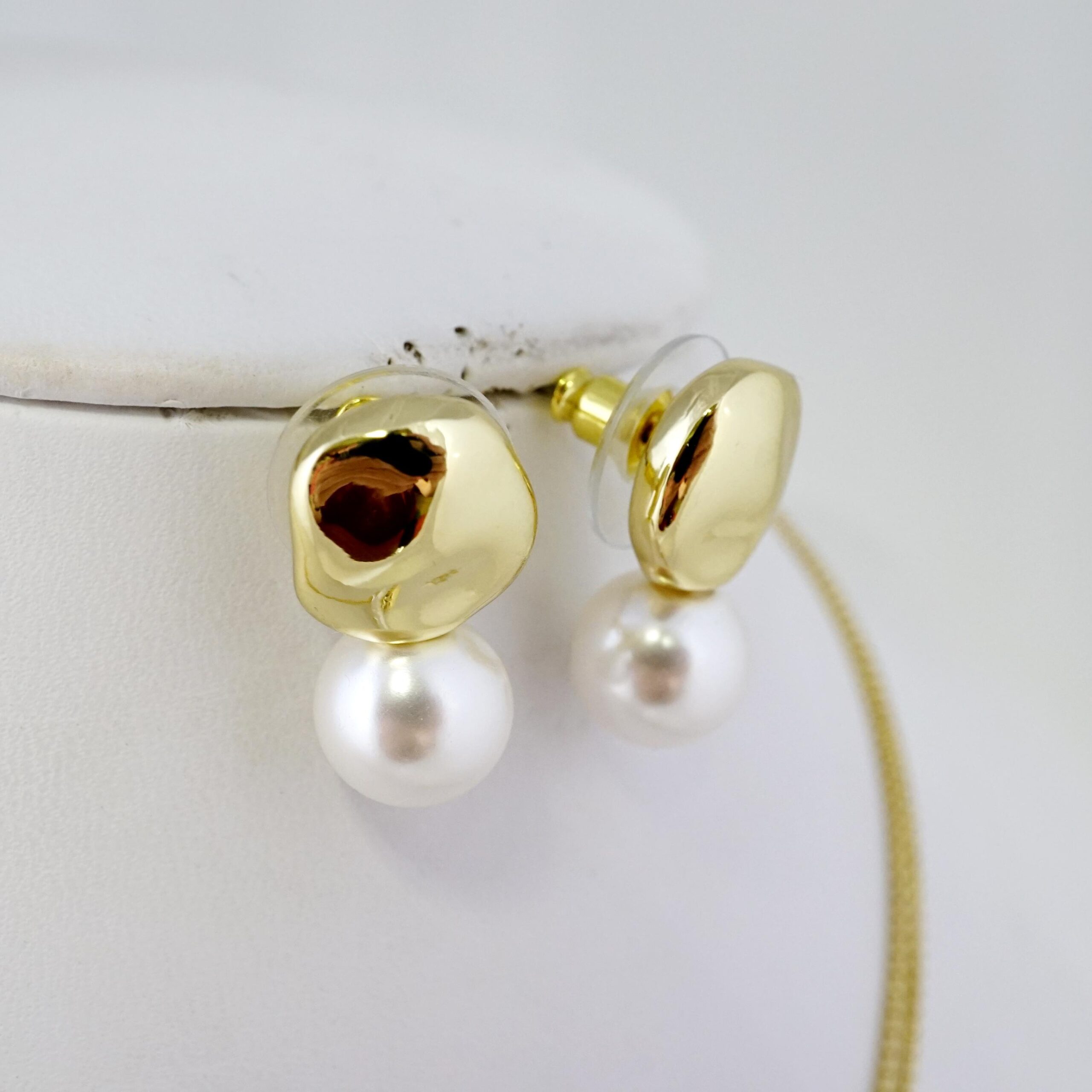 Set de Acero Inoxidable Bañado en Oro 14k - SET190 - Imagen 3