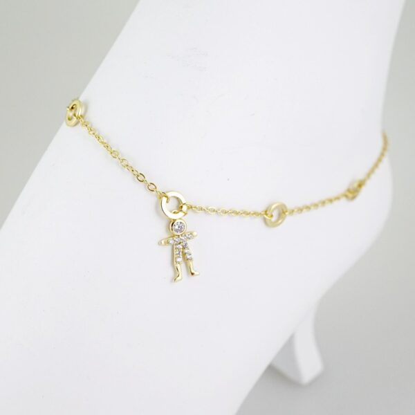 A0078 Anklets - Tobilleras - 14K Real Color 2mm