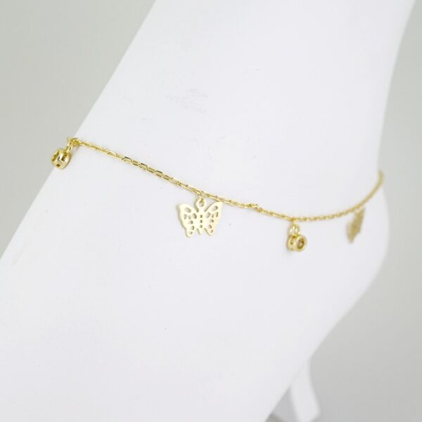 A0081 Anklets - Tobilleras - 14K Real Color 2mm