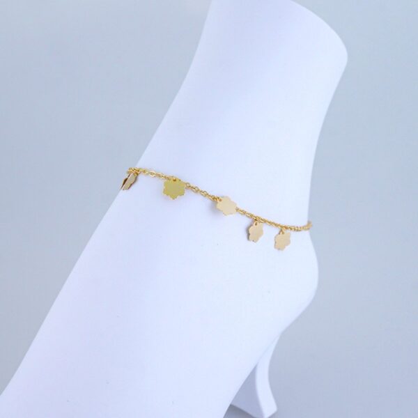 A0067 Anklets - Tobilleras - 14K Real Color