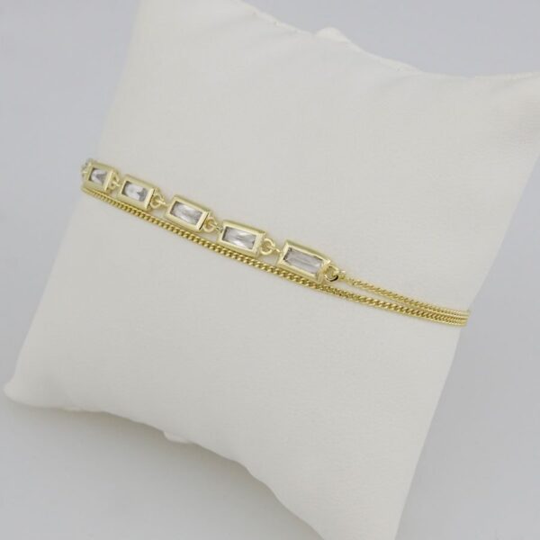 Bracelets Woman/ Pulseras Dama/ 14K Real Color/Zircon Stone/// B-0057