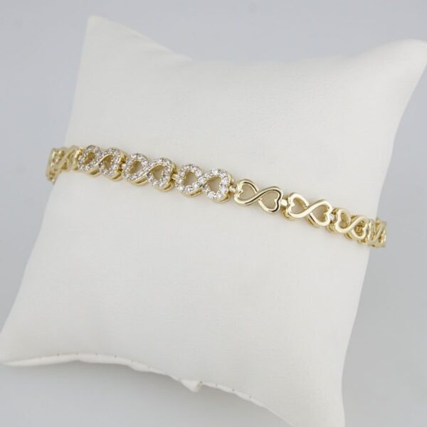 Bracelets Woman/ Pulseras Dama/  Zircon Stone/  14K Real Color//B0044