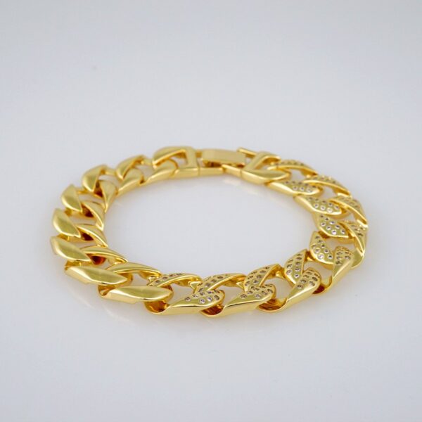 Bracelets/ Pulseras / Zircon Stone/14K Real Color// B708