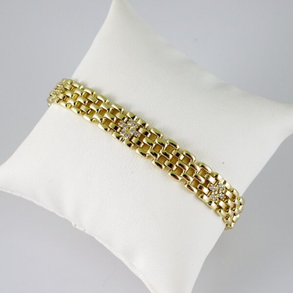 B1750 Bracelet - Pulseras - Zircon Stone - 14K Real Color