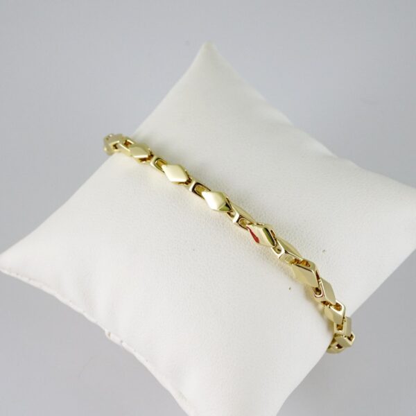 B1753 Bracelet - Pulseras - Plain - 14K Real Color