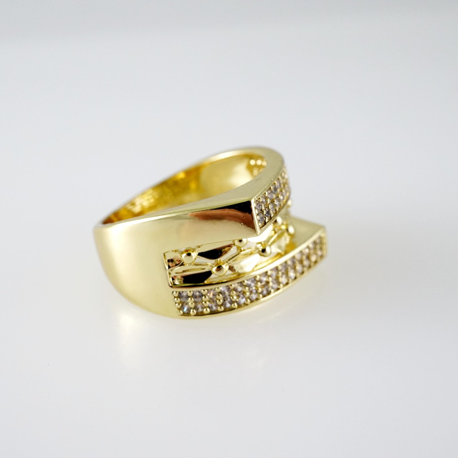R830 RING - ANILLO - Zircon Stone - 14K Real Color - Image 2