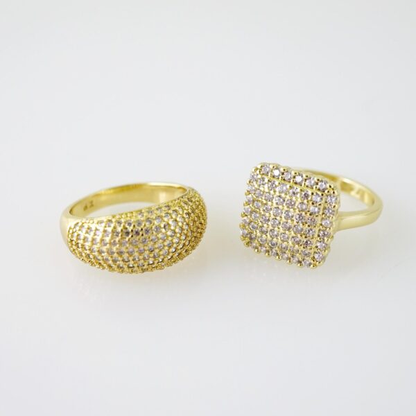 R116E RING - ANILLO - Zircon Stone - 14K Real Color